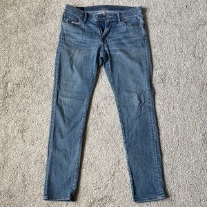 Abercrombie & Fitch Mens Blue Jeans 32W 32L Langdon Slim Stretch